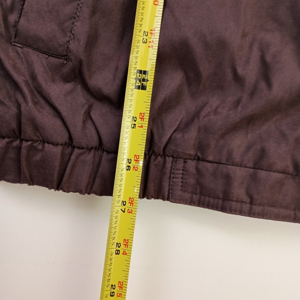 Perry Ellis Mens Large Brown Fleece Lined Full Zip Vest - Picture 4 of 9